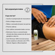 Gel corporal pré-treino